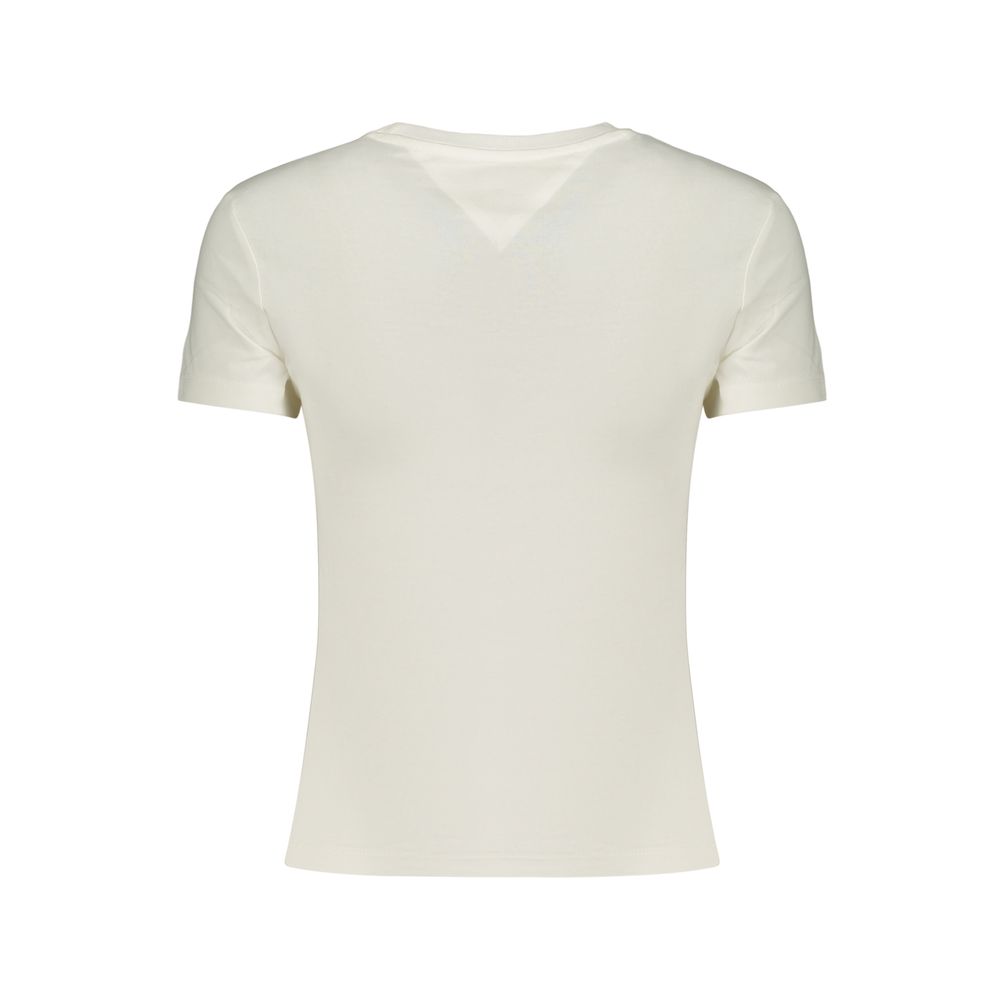 Tommy Hilfiger Women's White Cotton T-Shirt