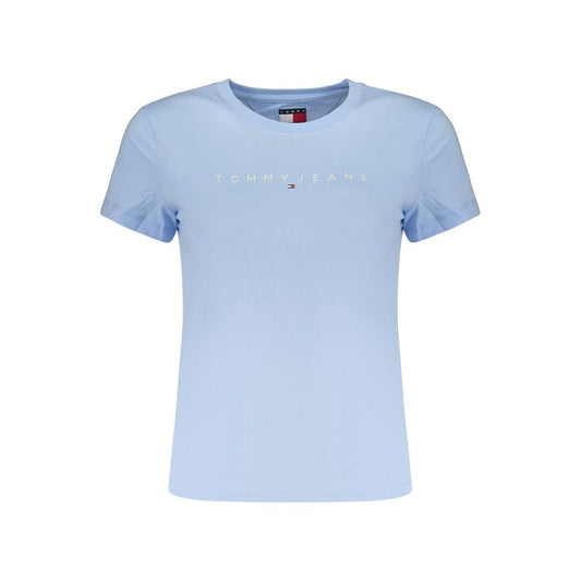 T-shirt Tommy Hilfiger Azzurro en coton pour femme