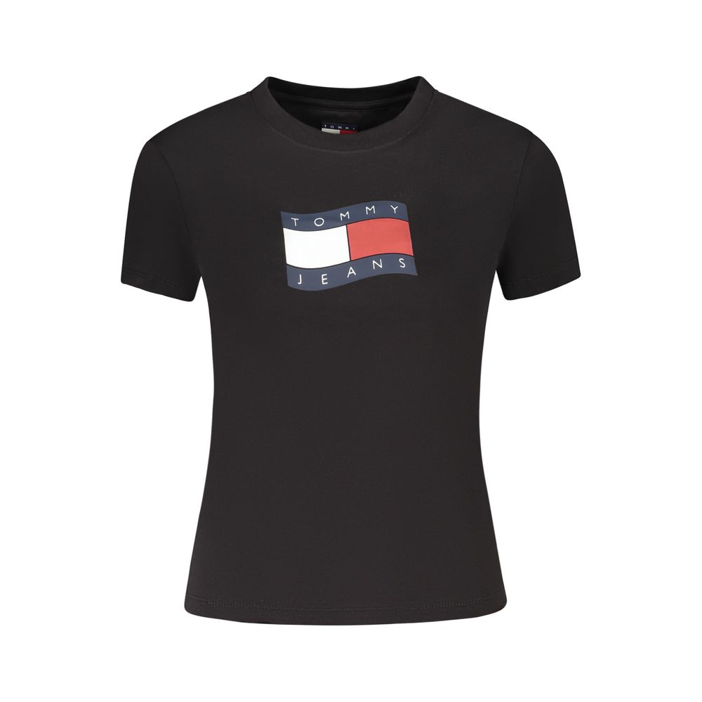 Tommy Hilfiger Black Cotton Women's T-Shirt
