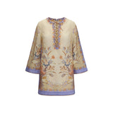 Zimmermann Indra Floral Tunic Dress - Multicolor Linen