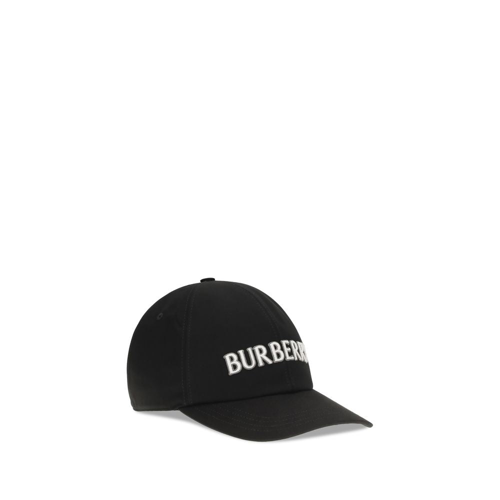 Burberry Black Cotton Cap - Iconic Baseball Hat for Men
