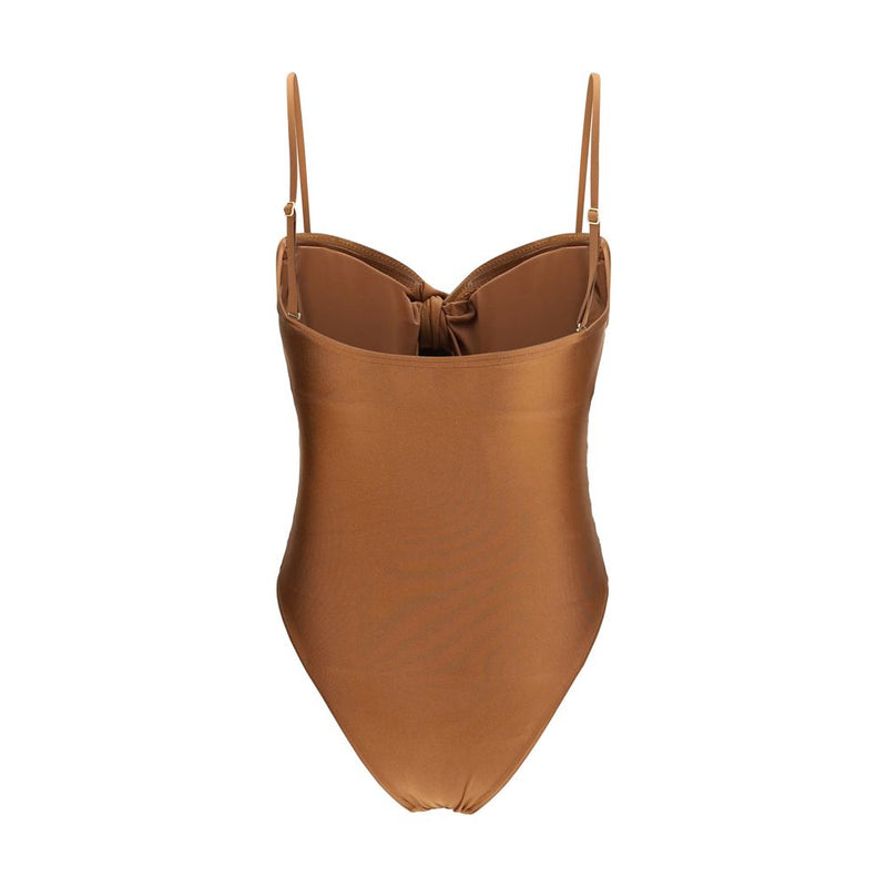 Zimmermann Aster Beige Polyamide One-Piece Swimsuit