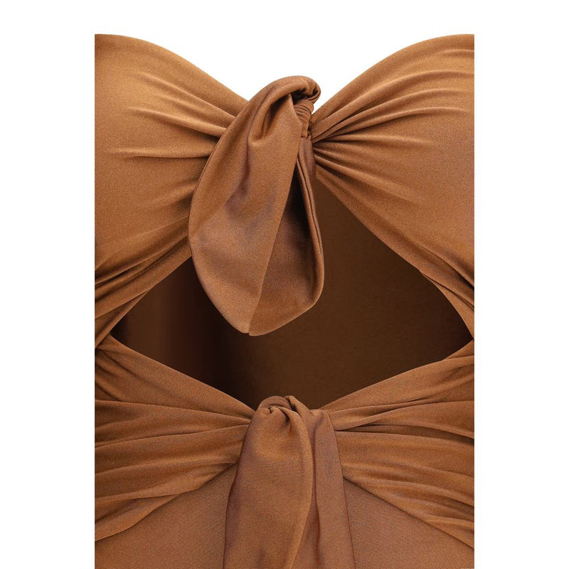 Zimmermann Aster Beige Polyamide One-Piece Swimsuit