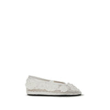 Ganni White Polyethylene Ballet Flats for Women
