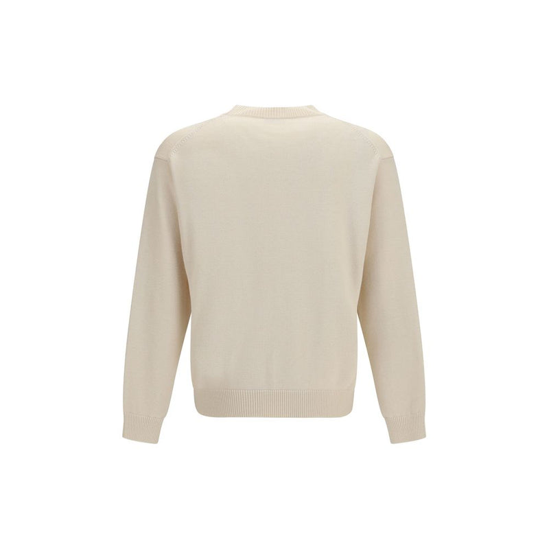 Kenzo Beige Cotton Sweatshirt - Tulip Motif
