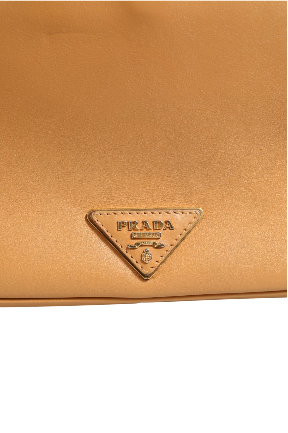 Sac à bandoulière Prada Sidonie en cuir grainé beige