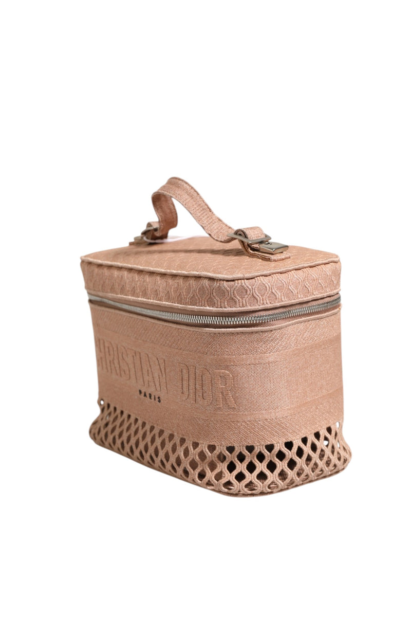 Christian Dior Mesh Embroidered Dior Travel Vanity Case