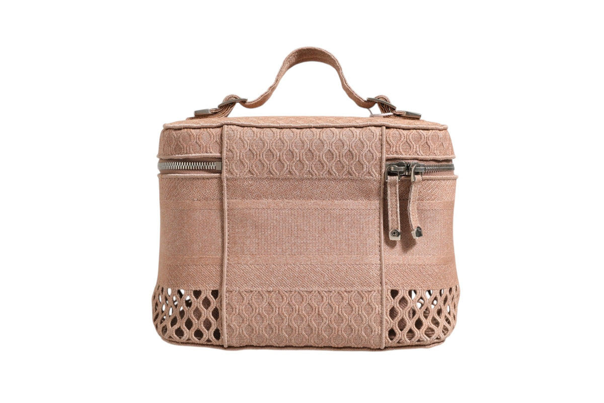 Christian Dior Mesh Embroidered Dior Travel Vanity Case