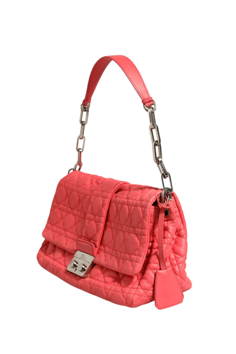 Christian Dior Miss Dior Bag en Cuir Cannage Corail