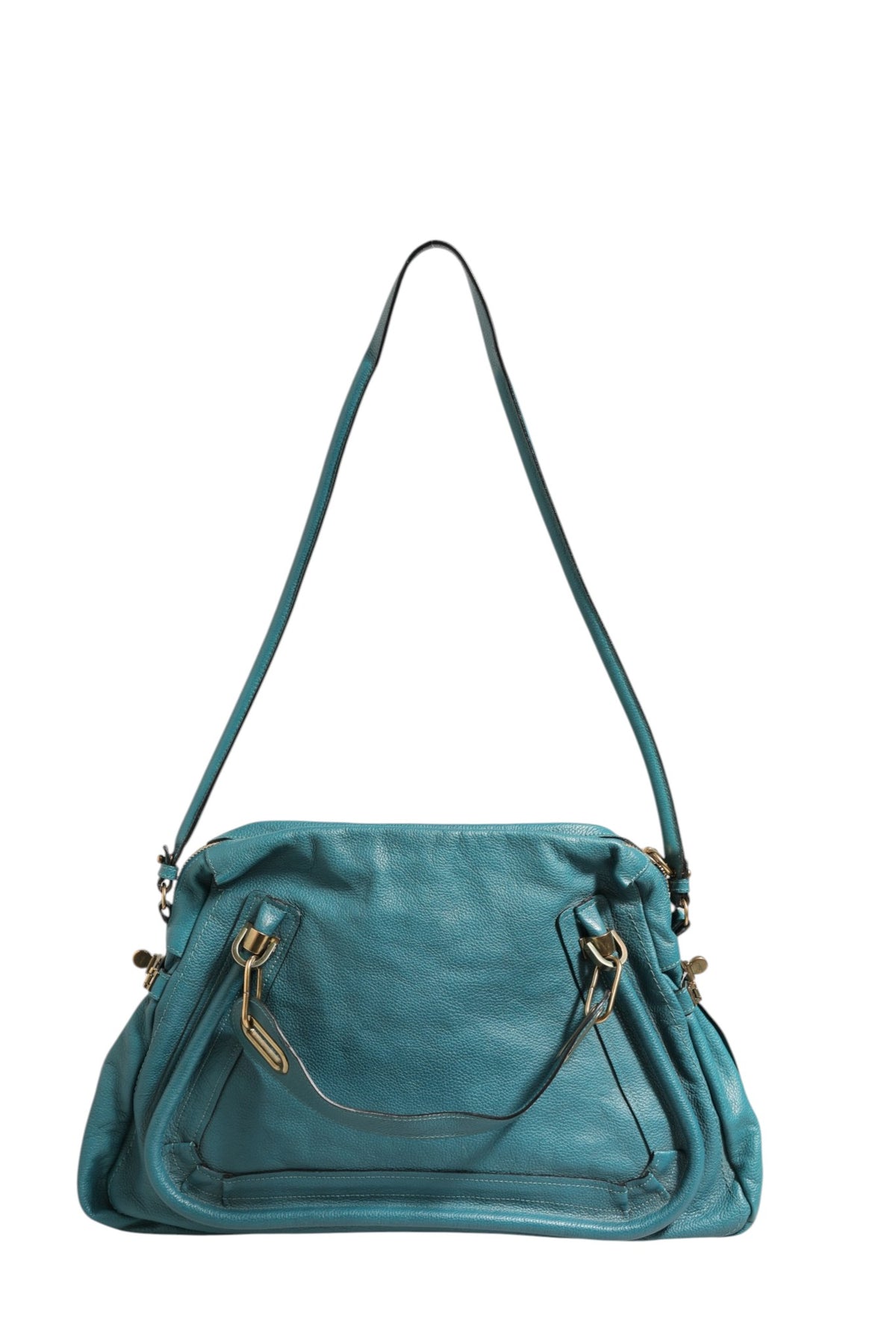 Chloé Paraty Bag in Aquamarine Leather - Preloved Luxury