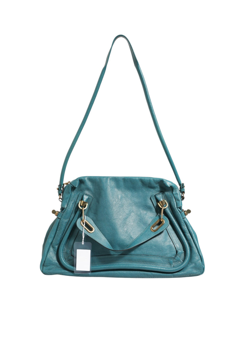 Chloé Paraty Bag in Aquamarine Leather - Preloved Luxury