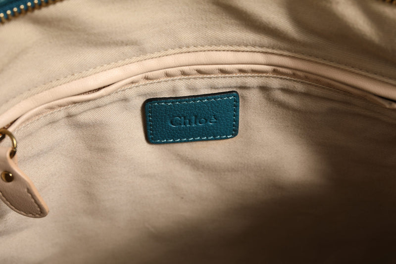 Chloé Paraty Bag in Aquamarine Leather - Preloved Luxury