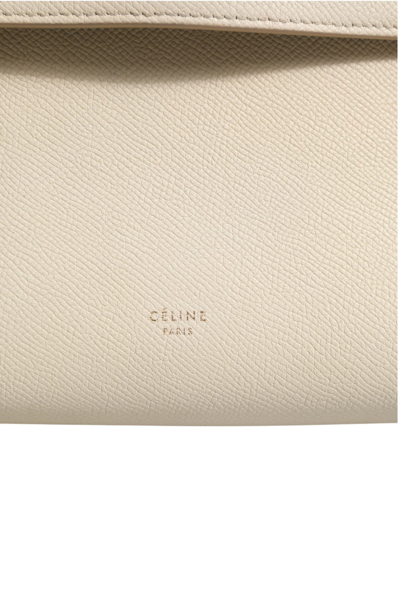 Celine Nano Belt Bag Grained Calfskin Chalk