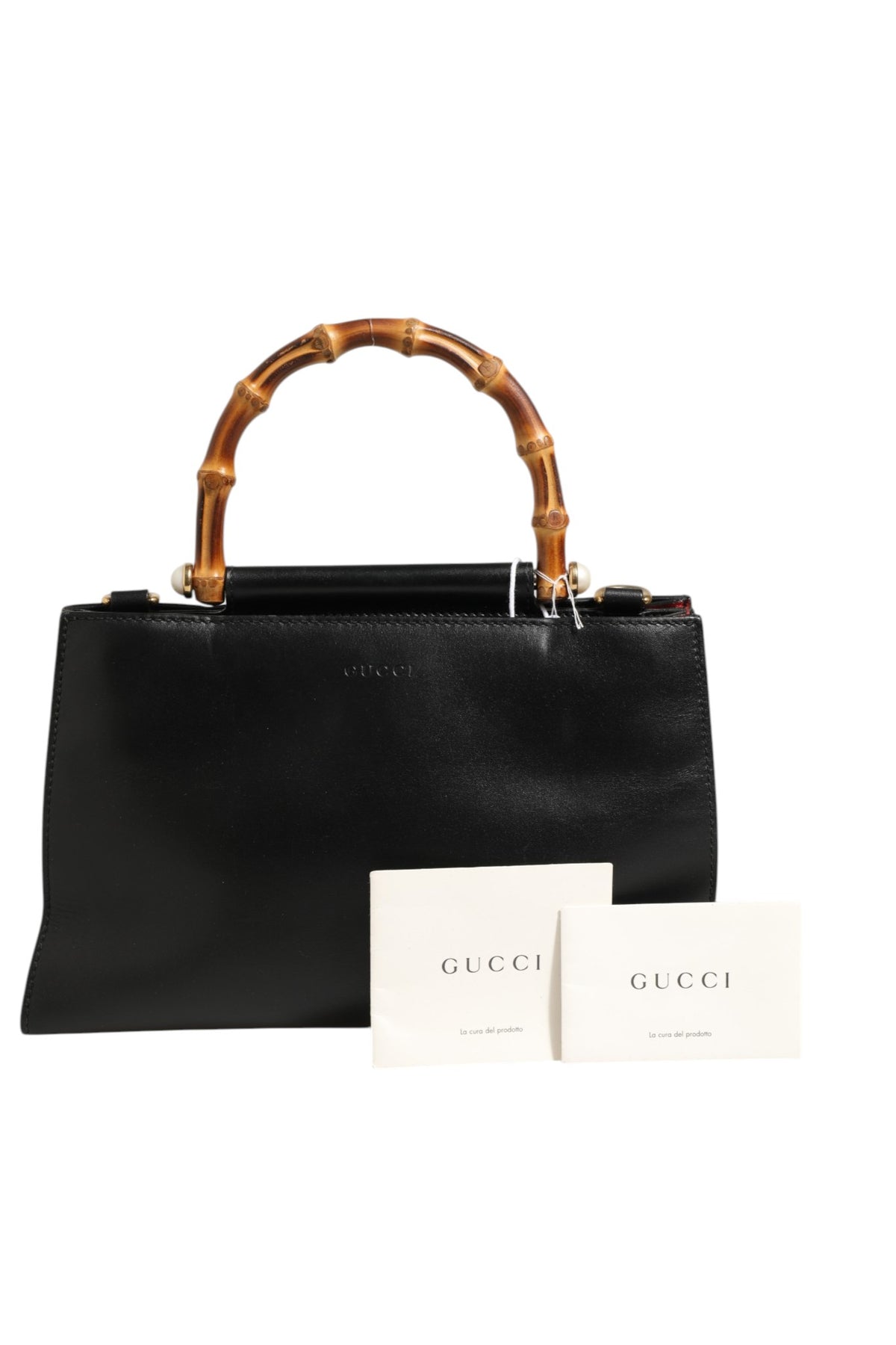 Sac en cuir à poignée supérieure en bambou Nymphaea Gucci