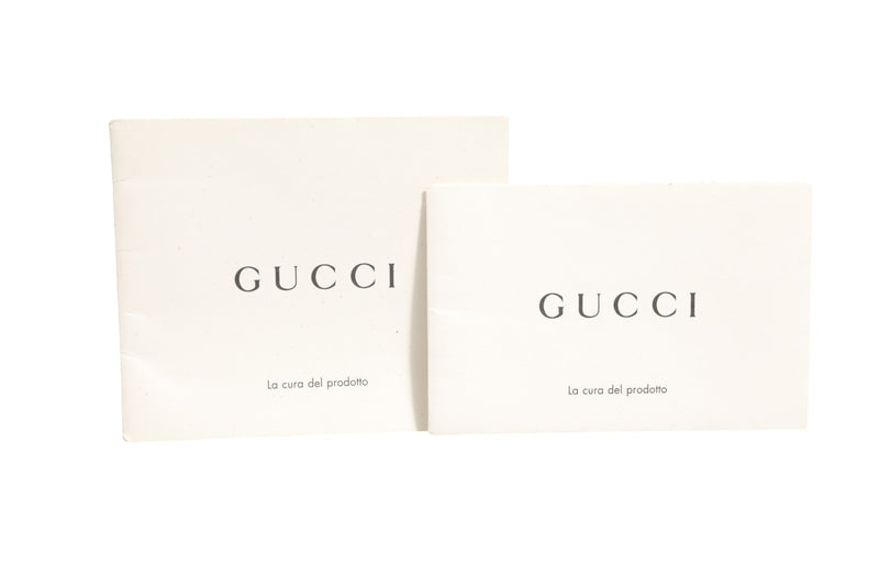 Gucci Nymphaea Bamboo Top Handle Leather Bag