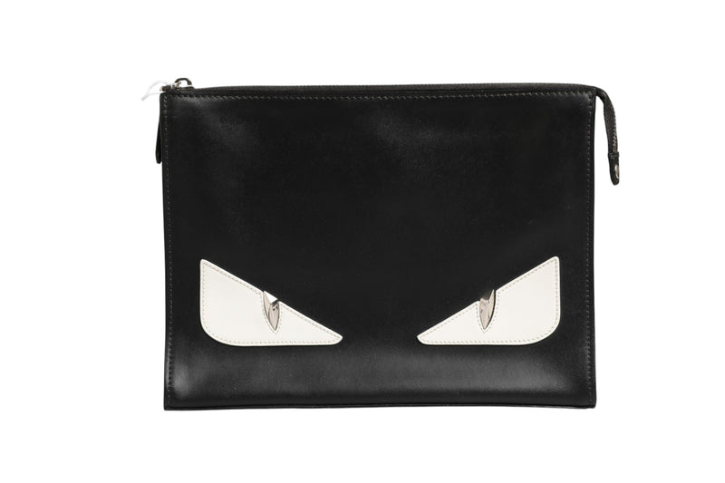 Fendi Monster Eyes Clutch Bag - Black