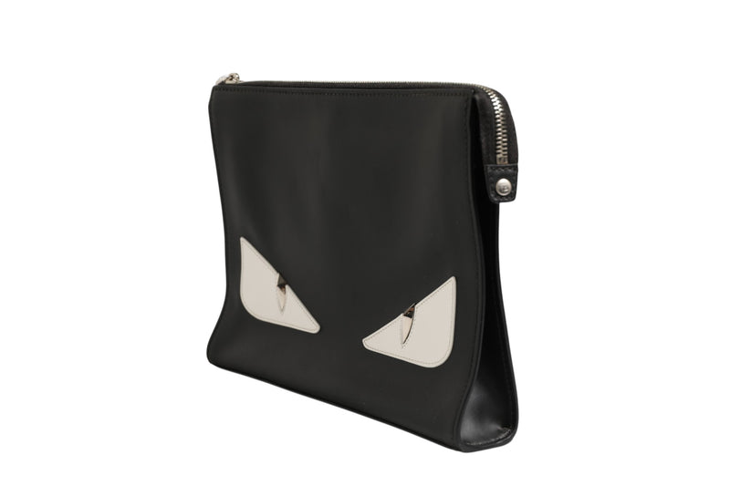 Fendi Monster Eyes Clutch Bag - Black