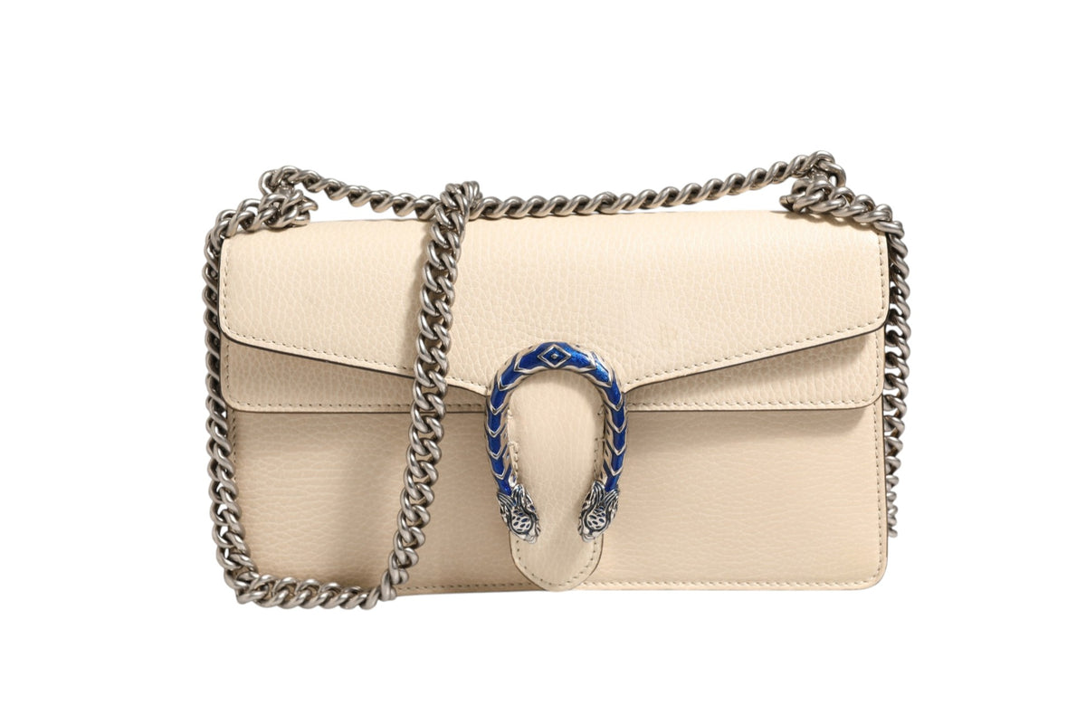 Sac à main Gucci Dionysus en cuir blanc