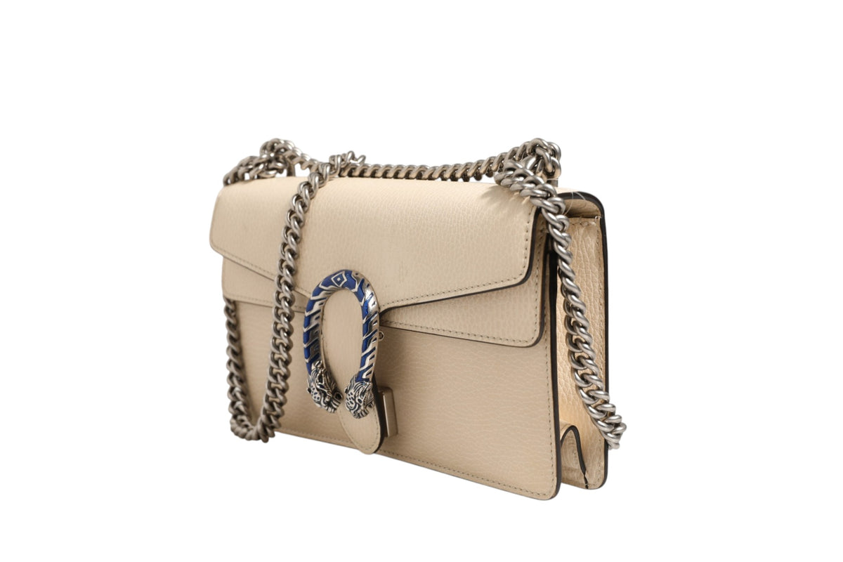 Sac à main Gucci Dionysus en cuir blanc