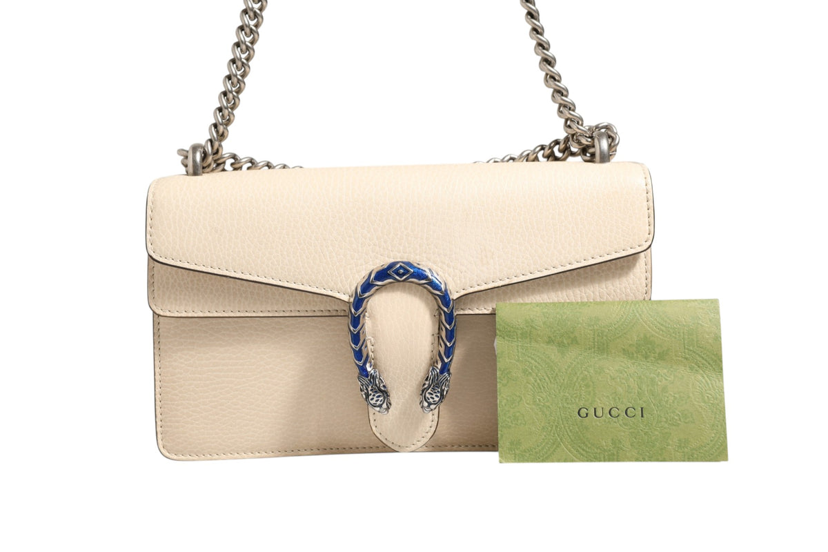 Sac à main Gucci Dionysus en cuir blanc