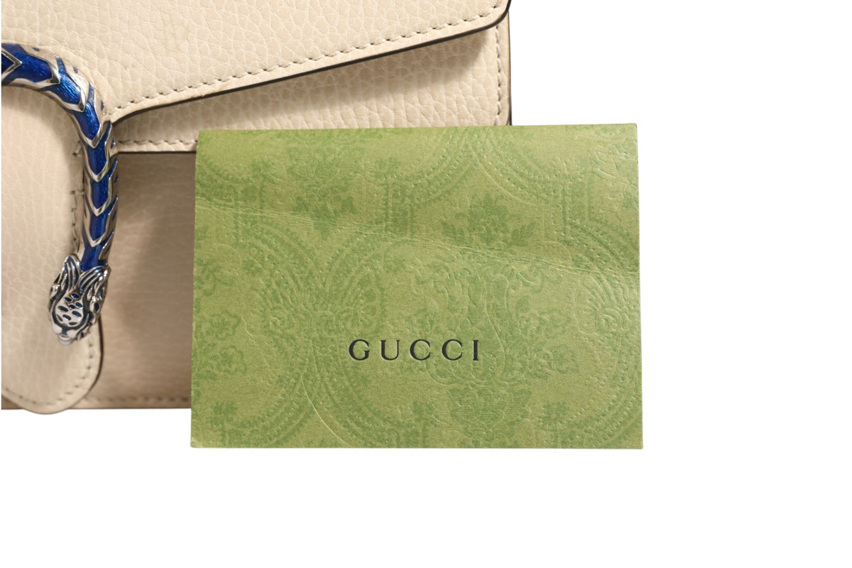 Sac à main Gucci Dionysus en cuir blanc
