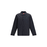 Kenzo Black Cotton Jacket - Oversized Coach Style
