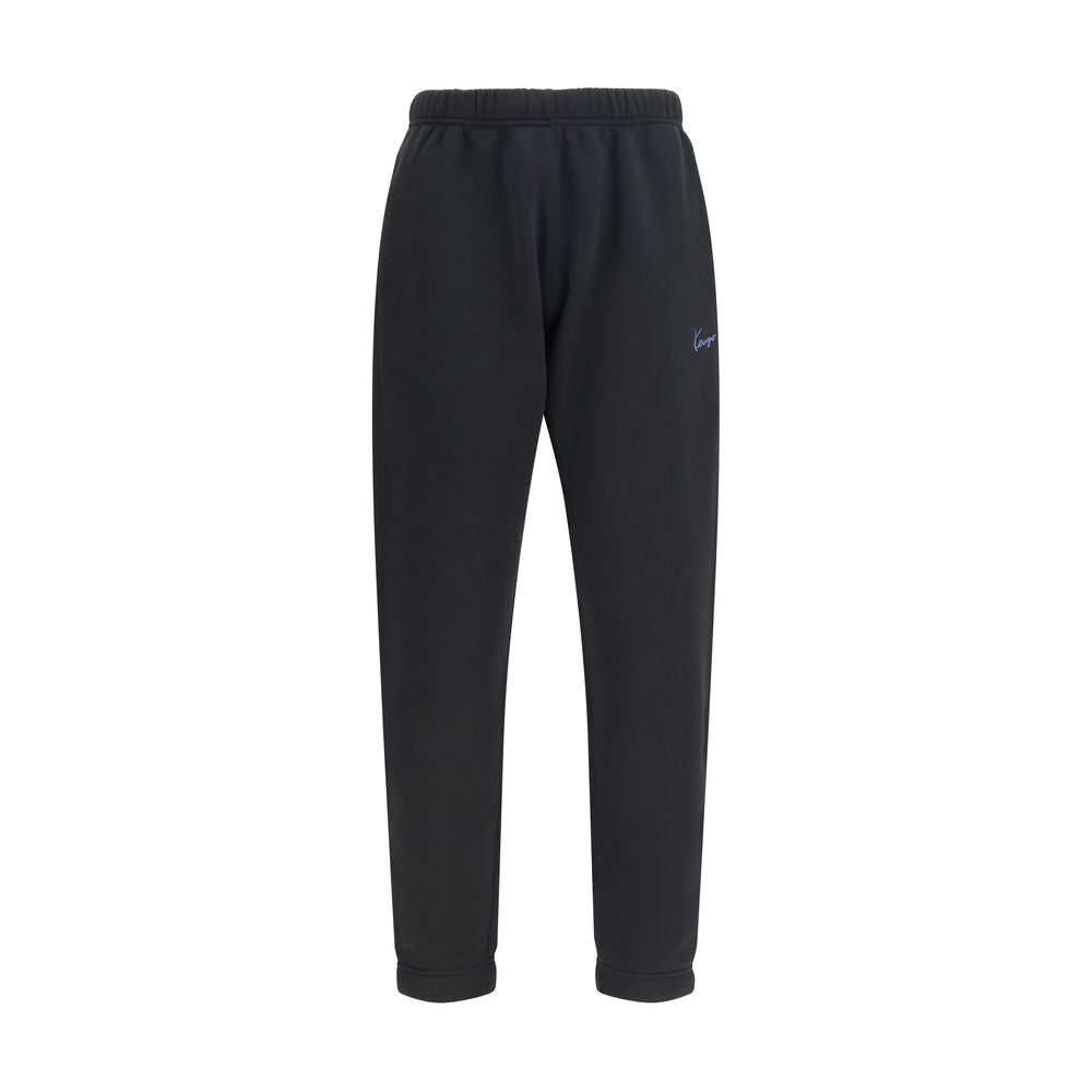 Kenzo Black Cotton Joggers - Stylish Workout Pants for Men