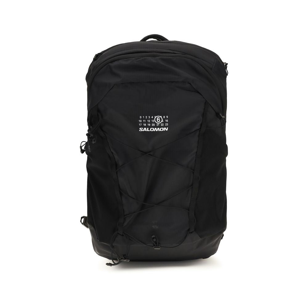 MM6 Black Nylon Backpack - Stylish & Functional Design