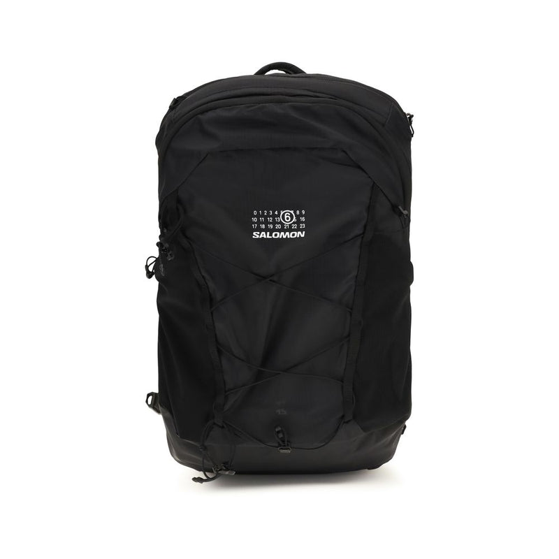 MM6 Black Nylon Backpack - Stylish & Functional Design