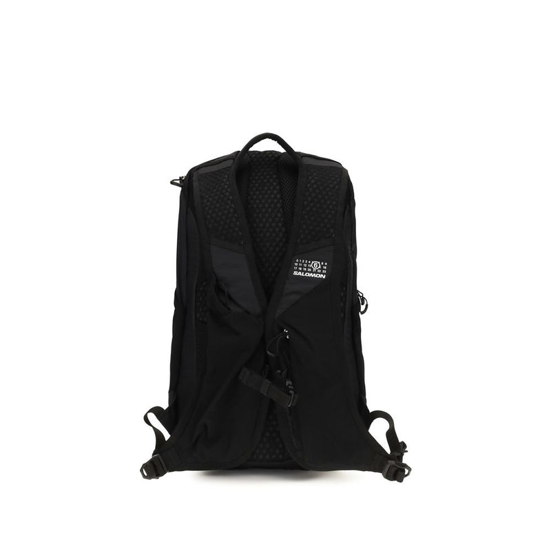 MM6 Black Nylon Backpack - Stylish & Functional Design