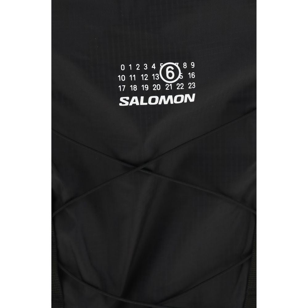 MM6 Black Nylon Backpack - Stylish & Functional Design