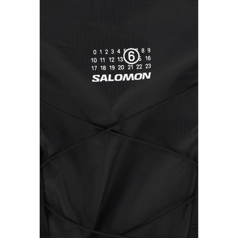 MM6 Black Nylon Backpack - Stylish & Functional Design