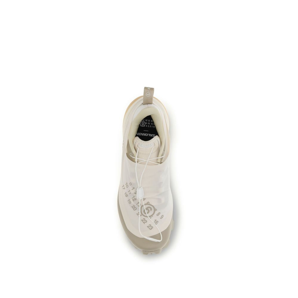 MM6 White Polyamide Athletic Sneakers for Women