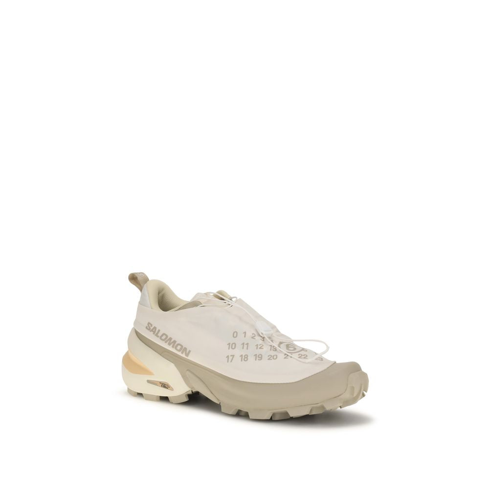 MM6 Beige Polyester Athletic Sneakers for Urban Style