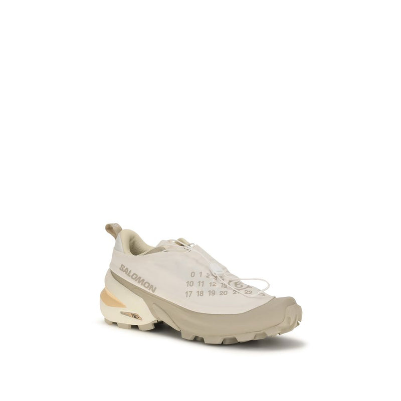MM6 Beige Polyester Athletic Sneakers for Urban Style
