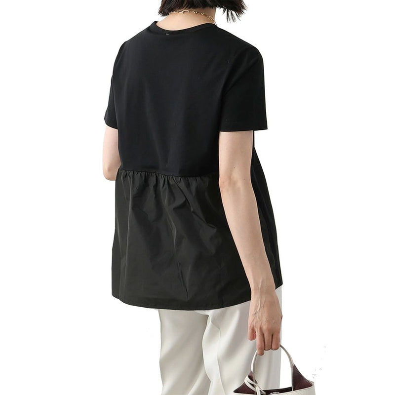 Herno Black Cotton T-Shirt for Women