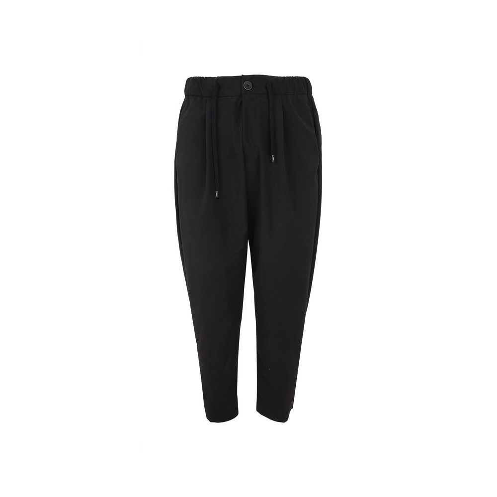 Herno Black Polyester Casual Pants for Men