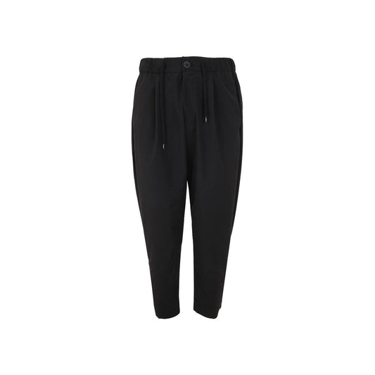 Herno Black Polyester Casual Pants for Men