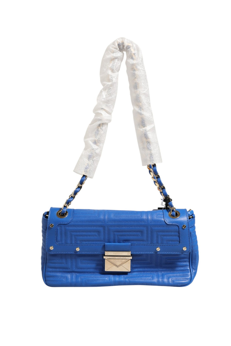 Sac à épaule en cuir matelassé Versace Couture