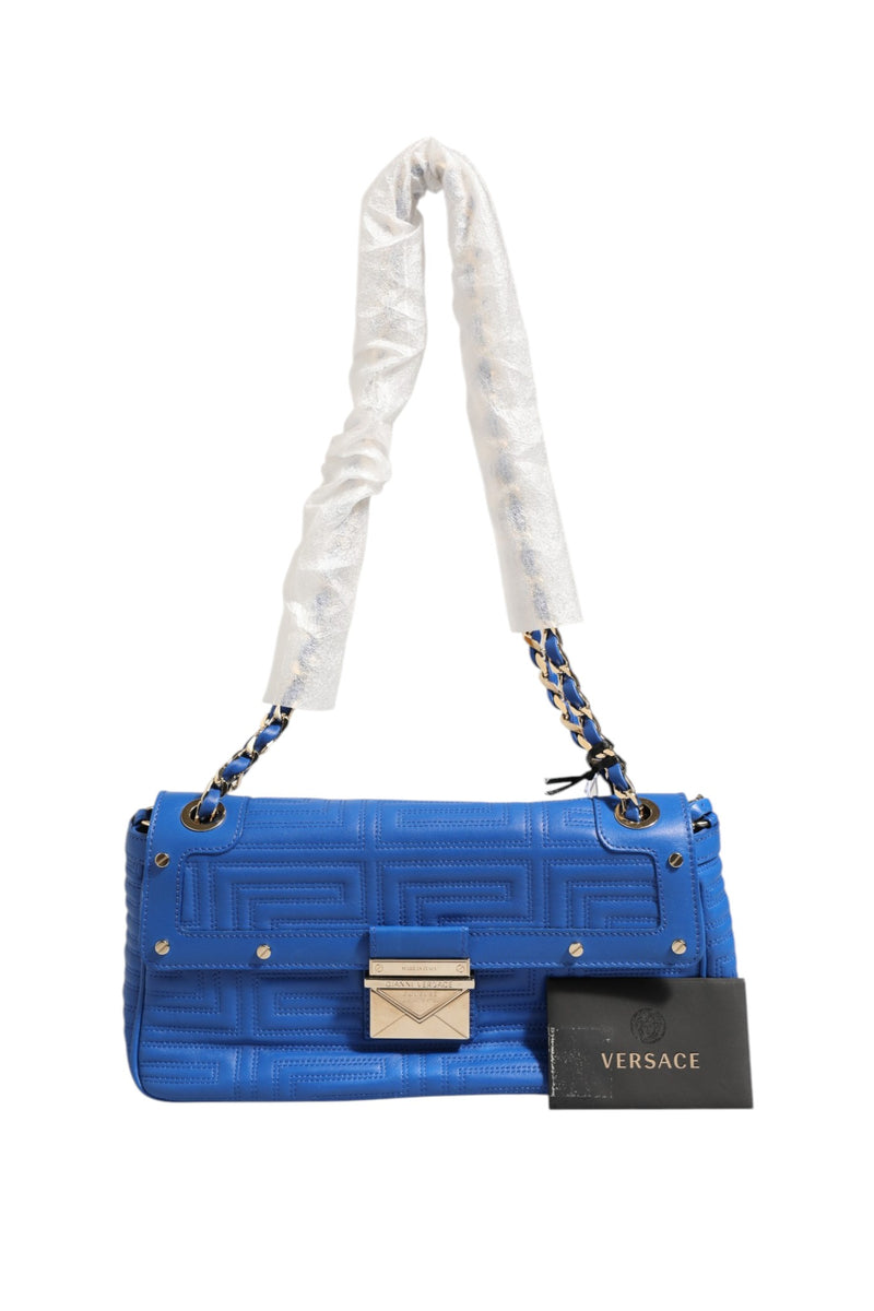 Sac à épaule en cuir matelassé Versace Couture