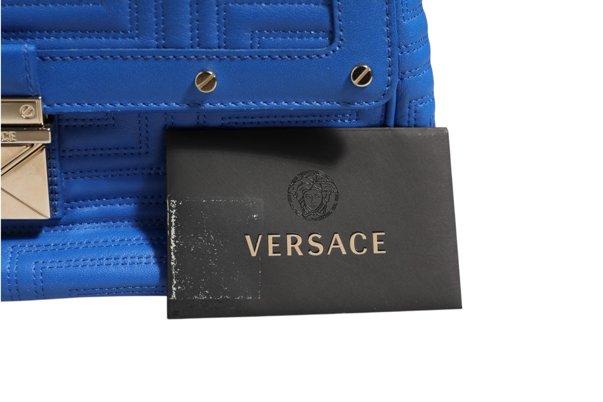 Sac à épaule en cuir matelassé Versace Couture