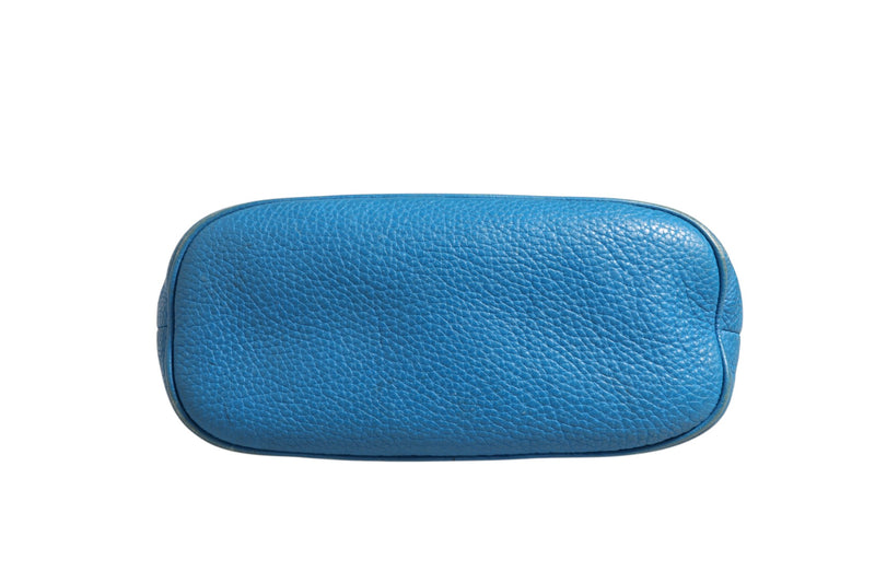 Gucci Blue Leather Dome Handbag - Elegant & Timeless