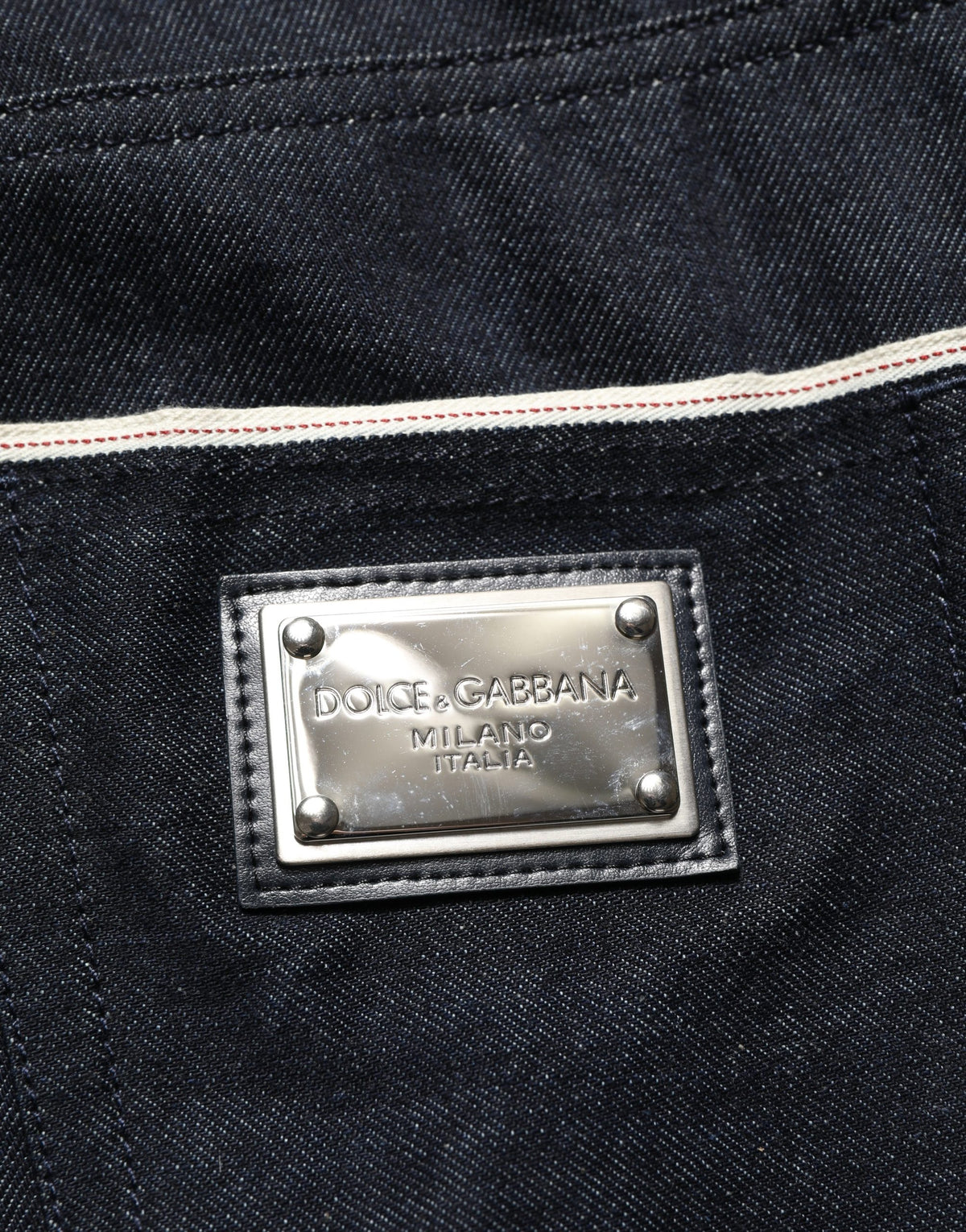 Dolce & Gabbana Black Cotton Mid Waist Classic Men Denim Jeans