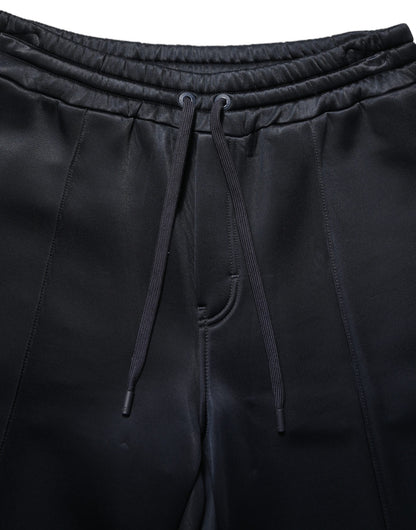 Dolce & Gabbana Black Polyester Jogger Men Sweatpants Pants