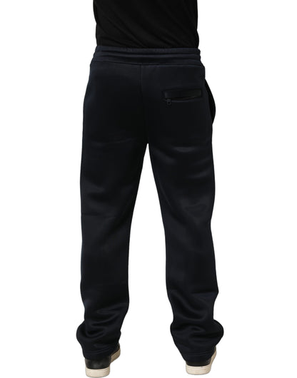 Dolce & Gabbana Black Polyester Jogger Men Sweatpants Pants