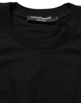 Dolce & Gabbana Black Long Sleeves Crew Neck Pullover Sweater