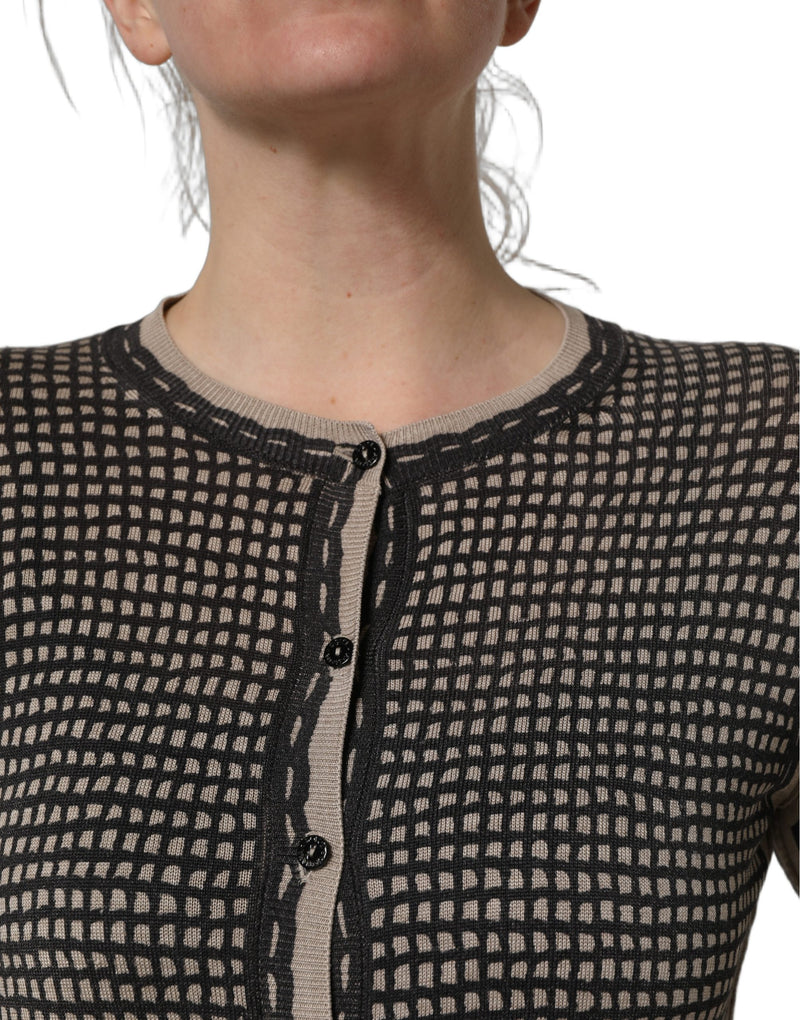 Dolce & Gabbana Cardigan en Dentelle Florale Noir