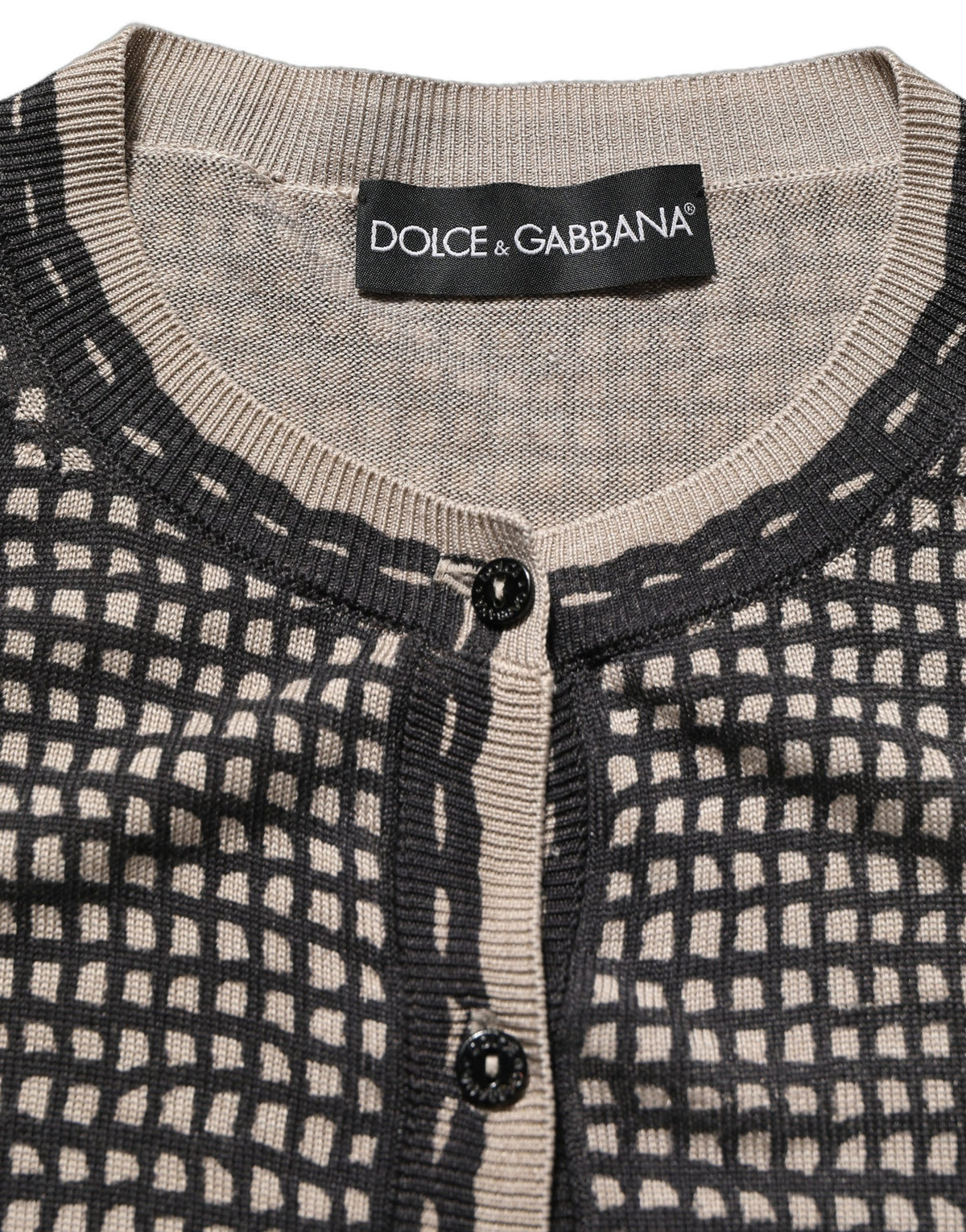 Dolce & Gabbana Cardigan en Dentelle Florale Noir