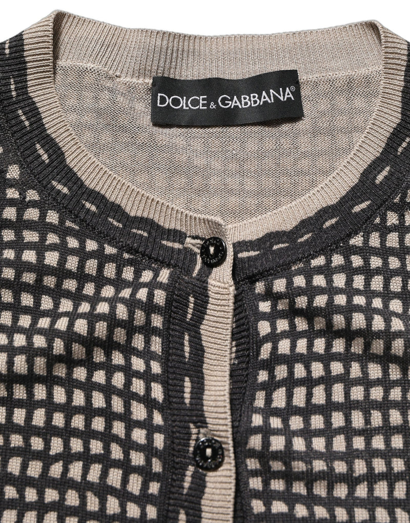 Dolce & Gabbana Cardigan en Dentelle Florale Noir