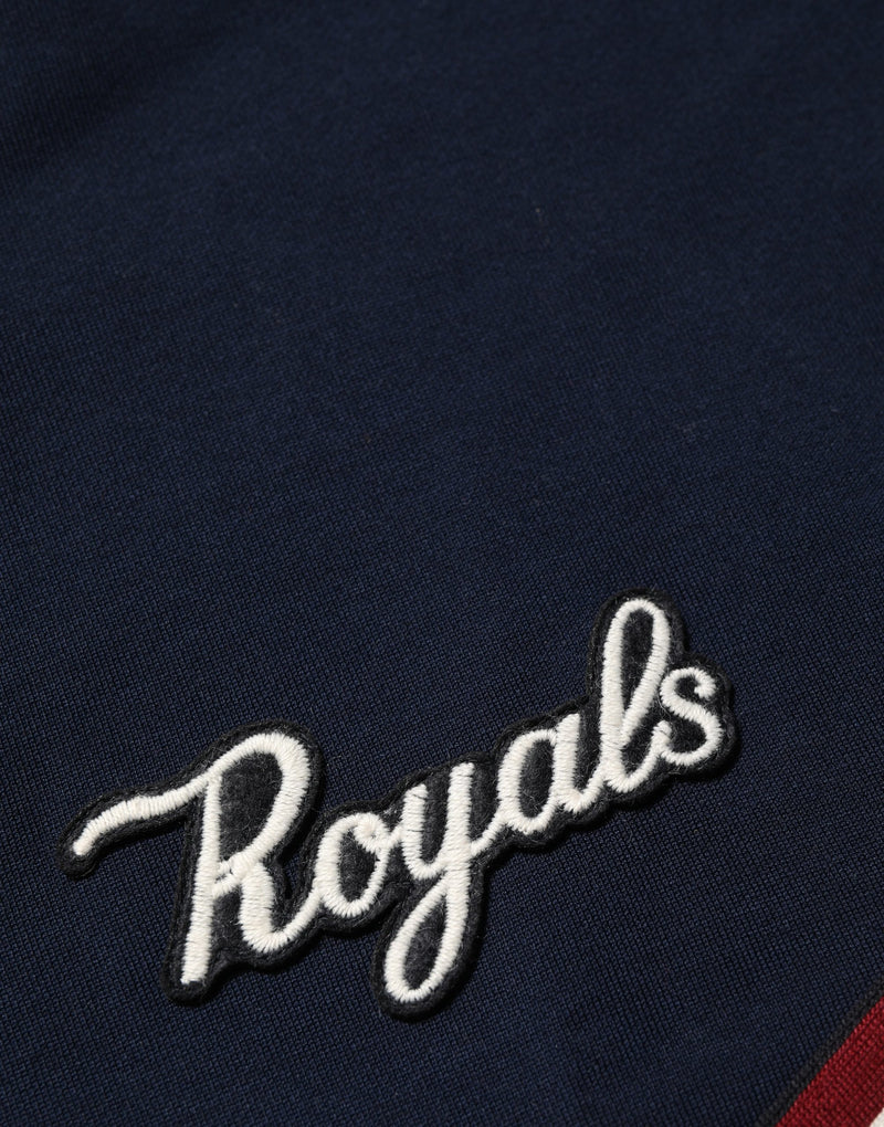 Dolce & Gabbana Blue Red Paneled 'Royals' Patch Sweatshirt